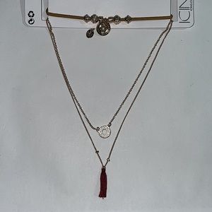 Mayan themed choker, necklaces set